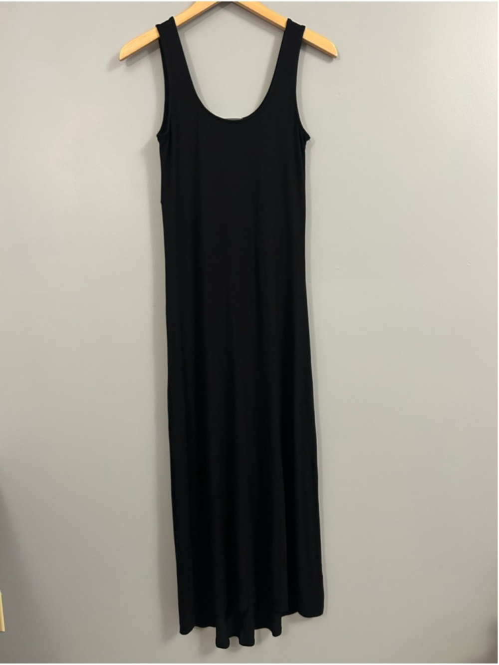 Vince Black Sleeveless Scoop Neck Maxi Dress Tank Small